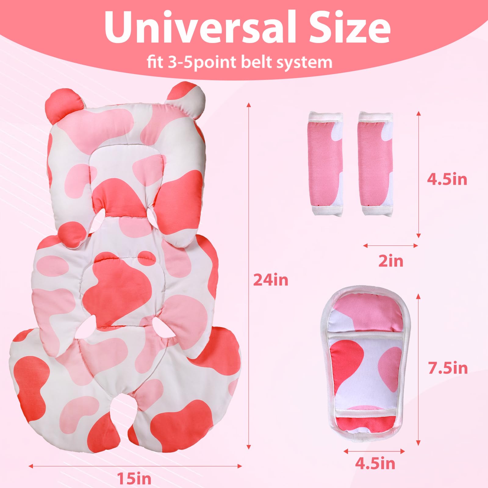 Honeau fits car seats, strollers, bouncers, swings, and rockers for versatile use.