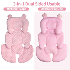 Honeau Minnky dots front—soft fabric for cozy newborn snuggling.