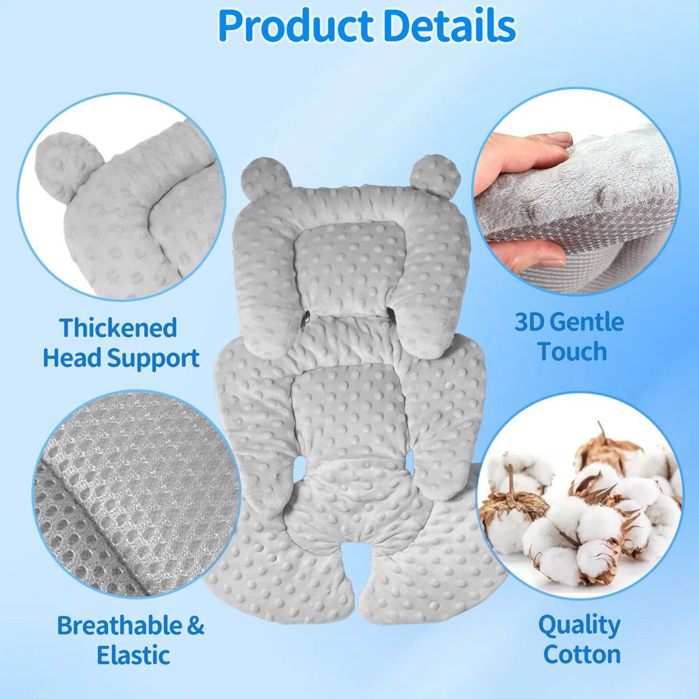 Honeau two-sided-use insert with breathable mesh layer for seasonal comfort.