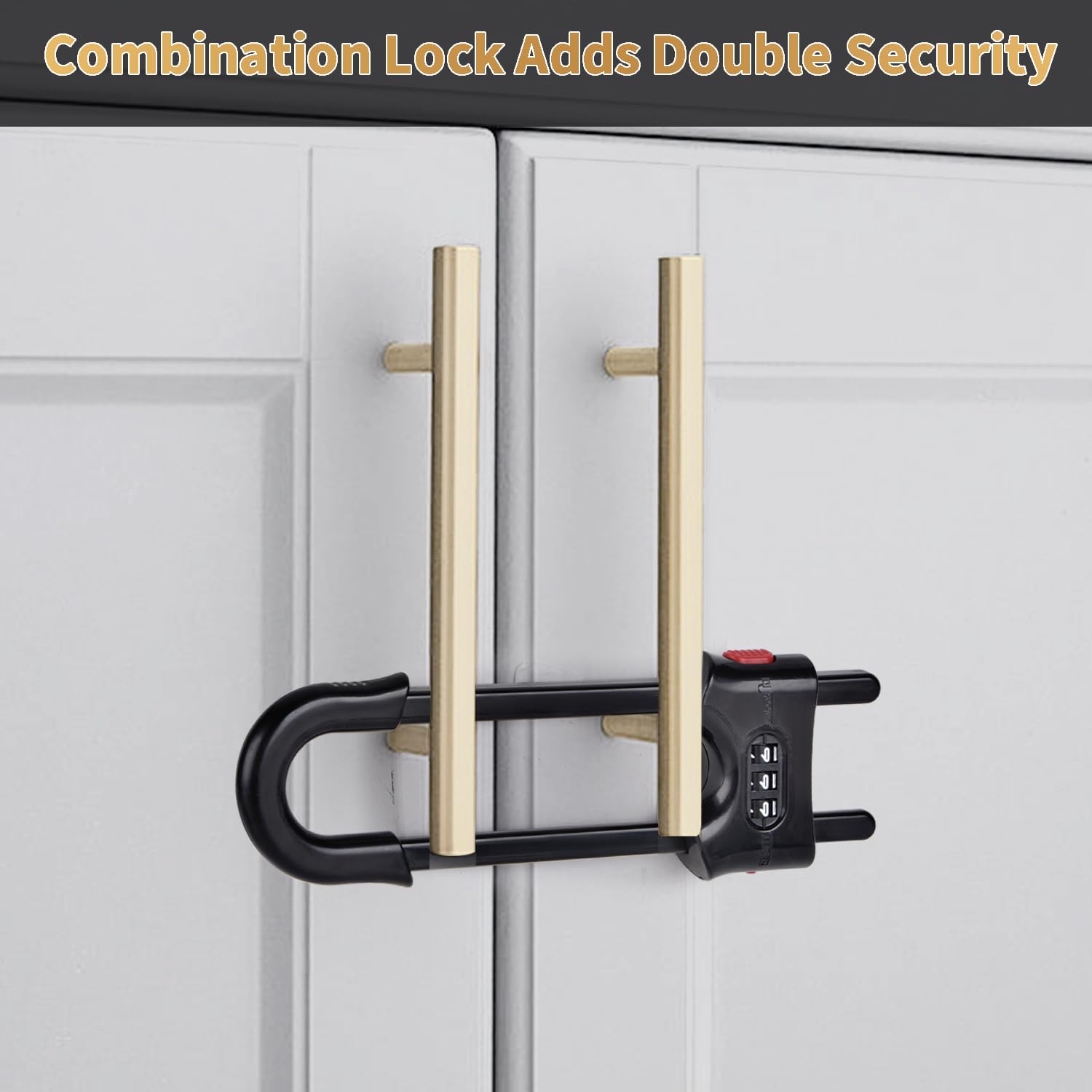 HonesaLoc measuring and installation guide showing handle distance and diameter