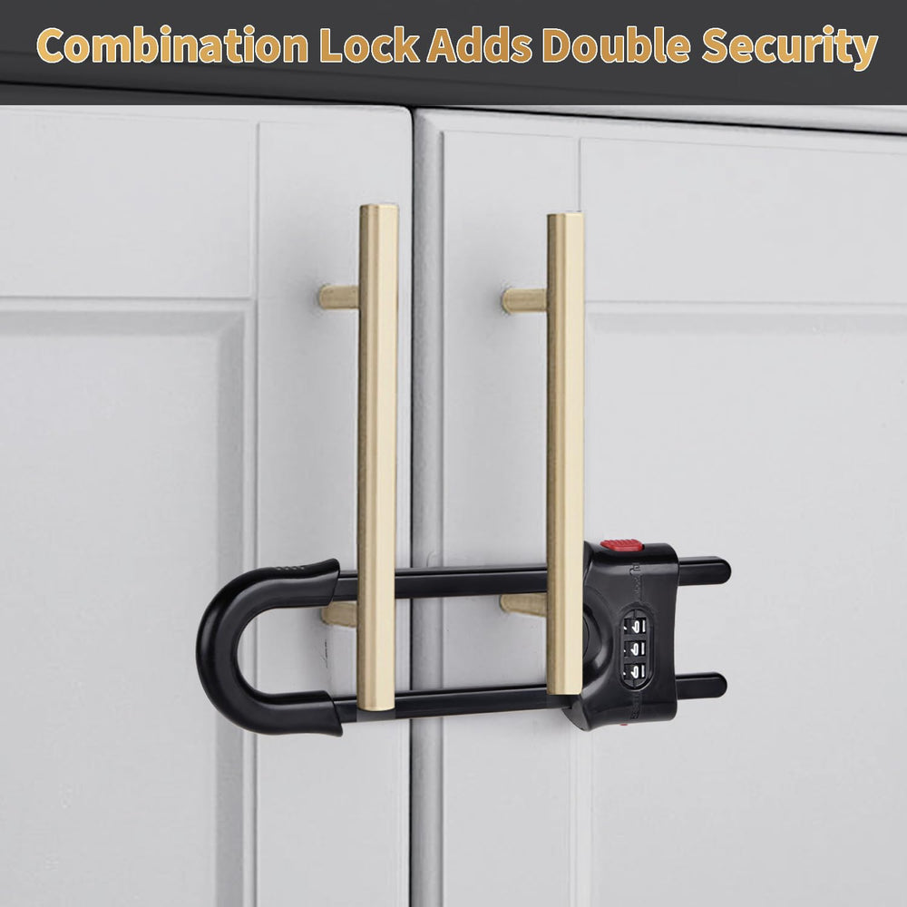 HonesaLoc measuring and installation guide showing handle distance and diameter