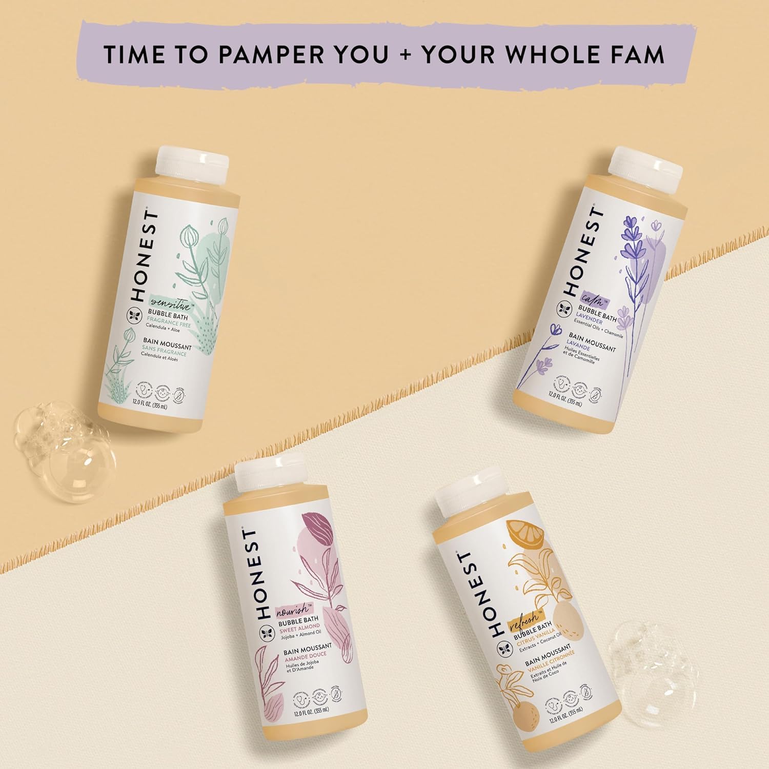 The Honest Company NEA-recognized formula emphasizes tear-free, dermatologist-tested care.