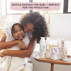 The Honest Company refresh citrus-vanilla blend adds bright scent and creamy lather.