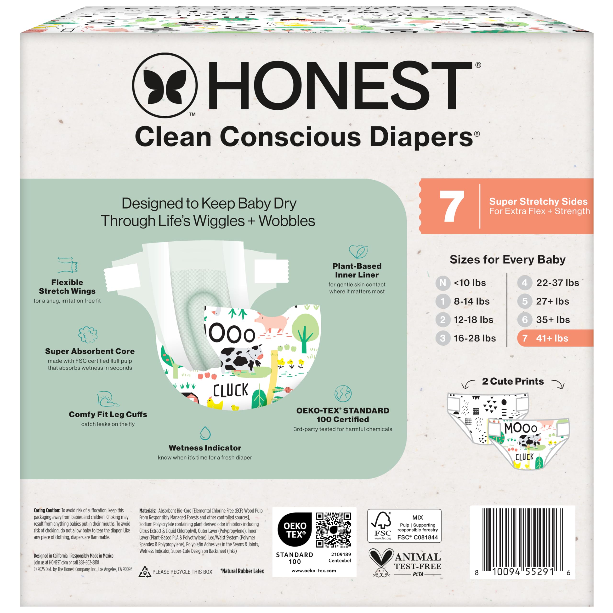 The Honest Company Clean Conscious diapers cute prints add baby joy