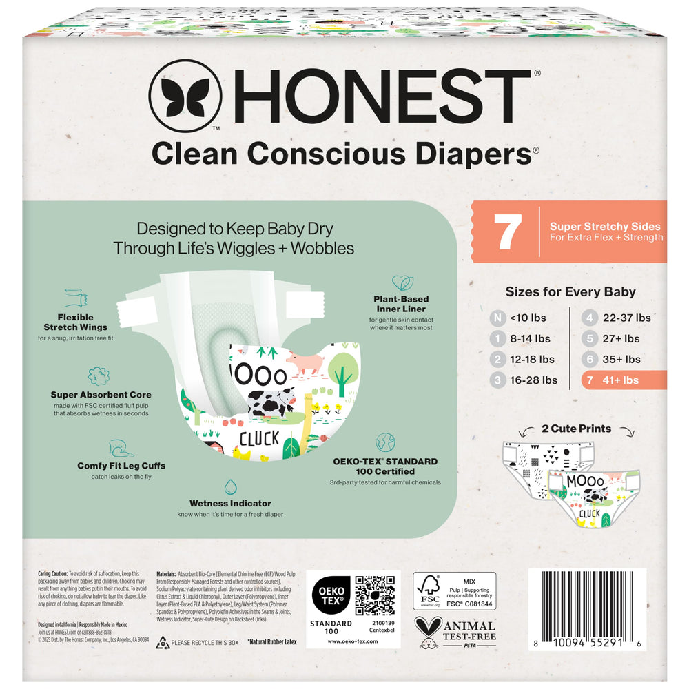 The Honest Company Clean Conscious diapers cute prints add baby joy