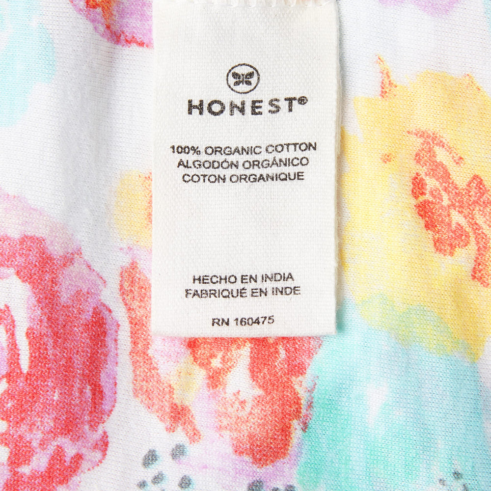 HonestBaby changing pad cover terry knit texture demonstrates plush absorbent fabric for quick cleanups.