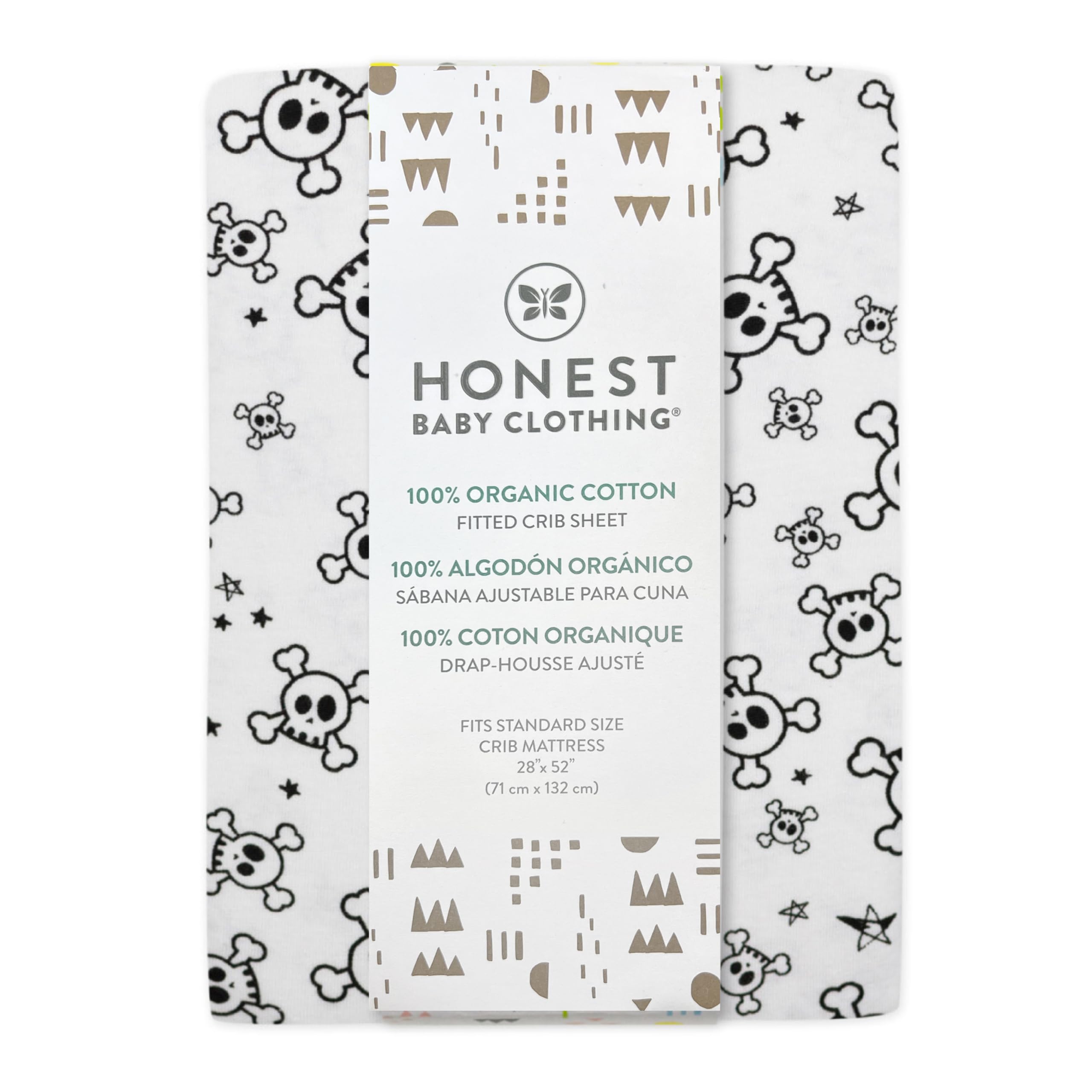 HonestBaby organic cotton jersey close-up shows breathable fabric