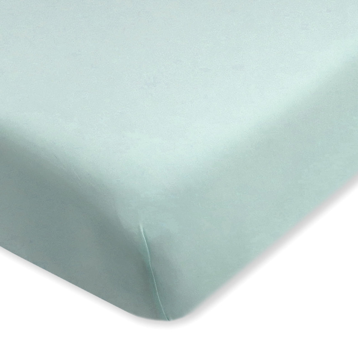HonestBaby sage crib sheet closeup highlights soft organic cotton for baby comfort.