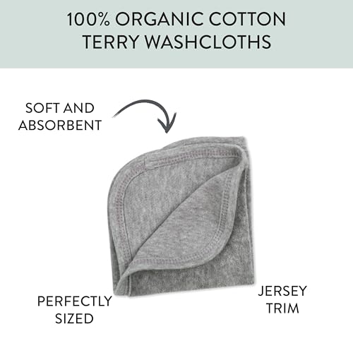 HonestBaby washcloths 10x10 size ideal for quick, gentle wipes.