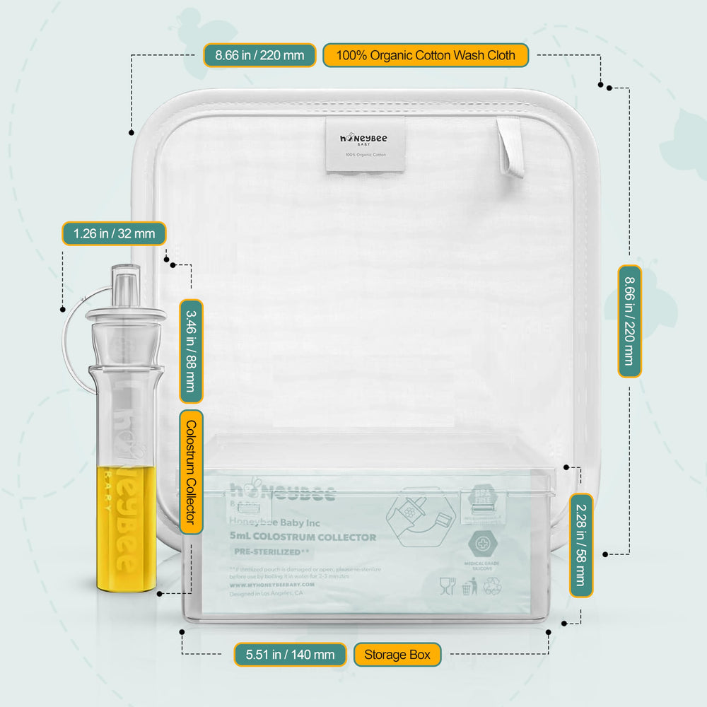 Honeybee Baby bristle cleaning brush helps thorough hygiene between uses.
