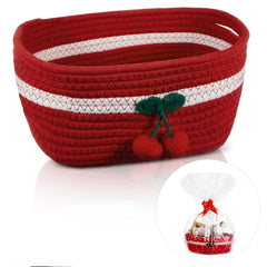 Honeydak cherry basket 2-pack view highlights compact storage for toys and essentials