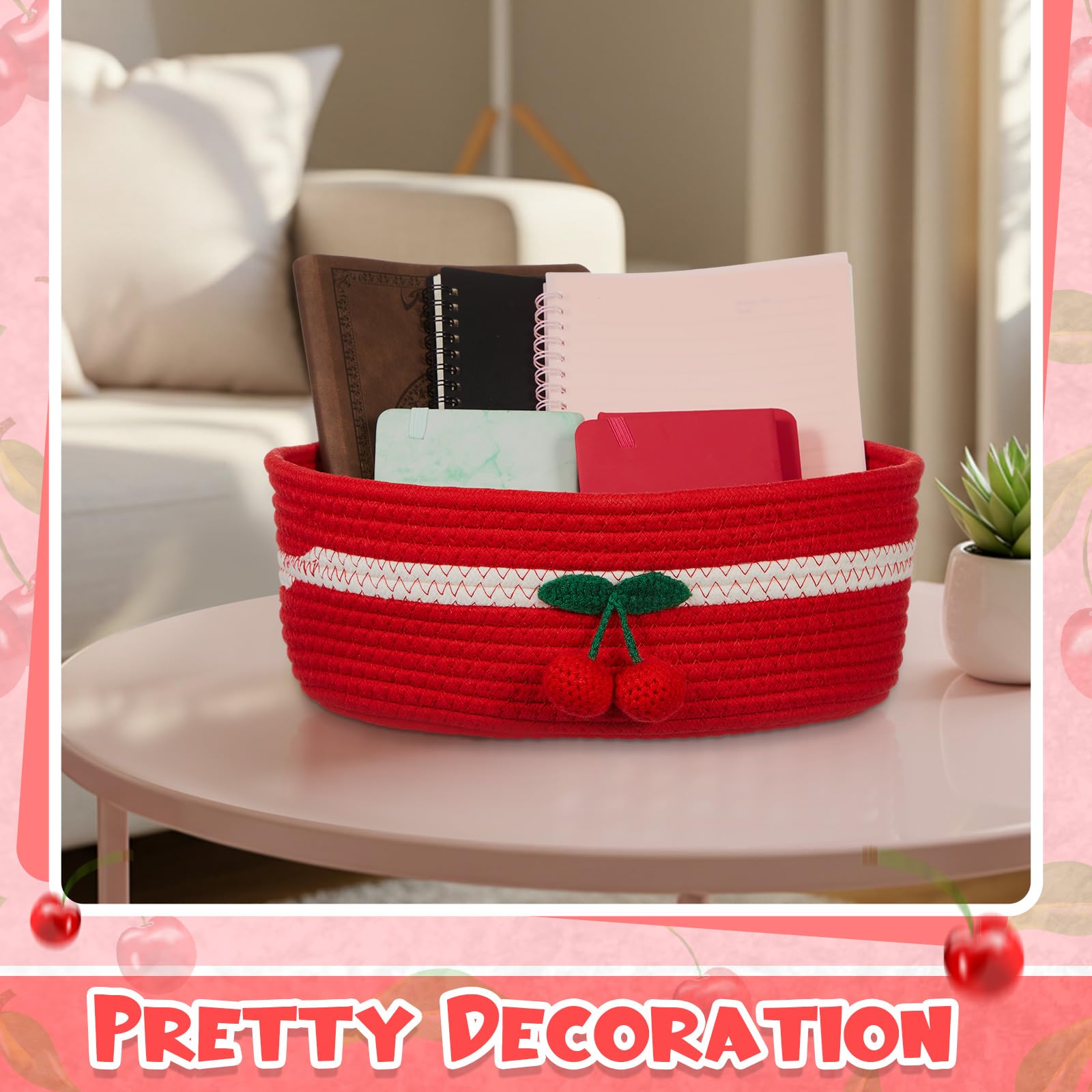 Honeydak cherry basket pet toys storage demonstrates organized play area