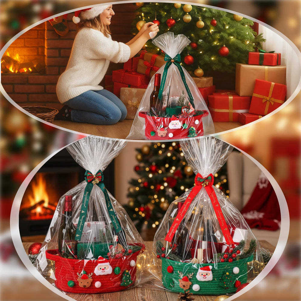 Honeydak Christmas basket display ideas for centerpieces and festive decor.