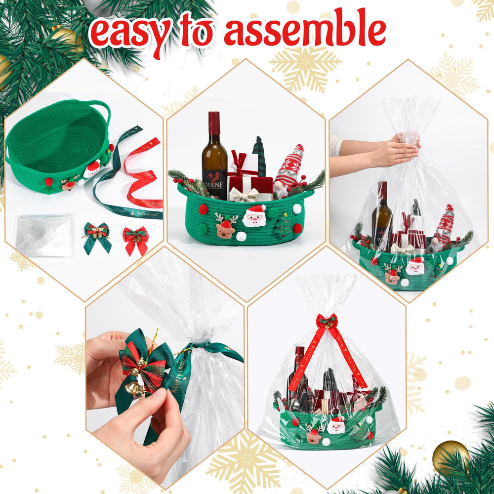Honeydak Christmas ribbon pack brings vibrant red and green accents to gifts.