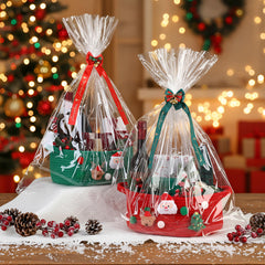 Honeydak empty gift basket with cotton rope and dual handles for easy carrying.