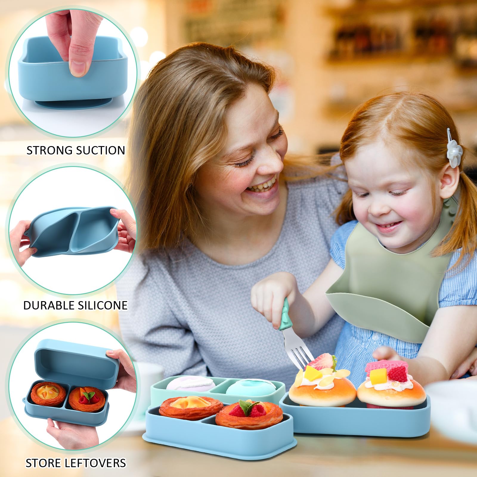 Honeydak travel storage bags keep feeding essentials neatly organized in diaper bags.