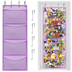 Honeyera Plush Storage over-door hammock setup shows quick, clutter-free installation.
