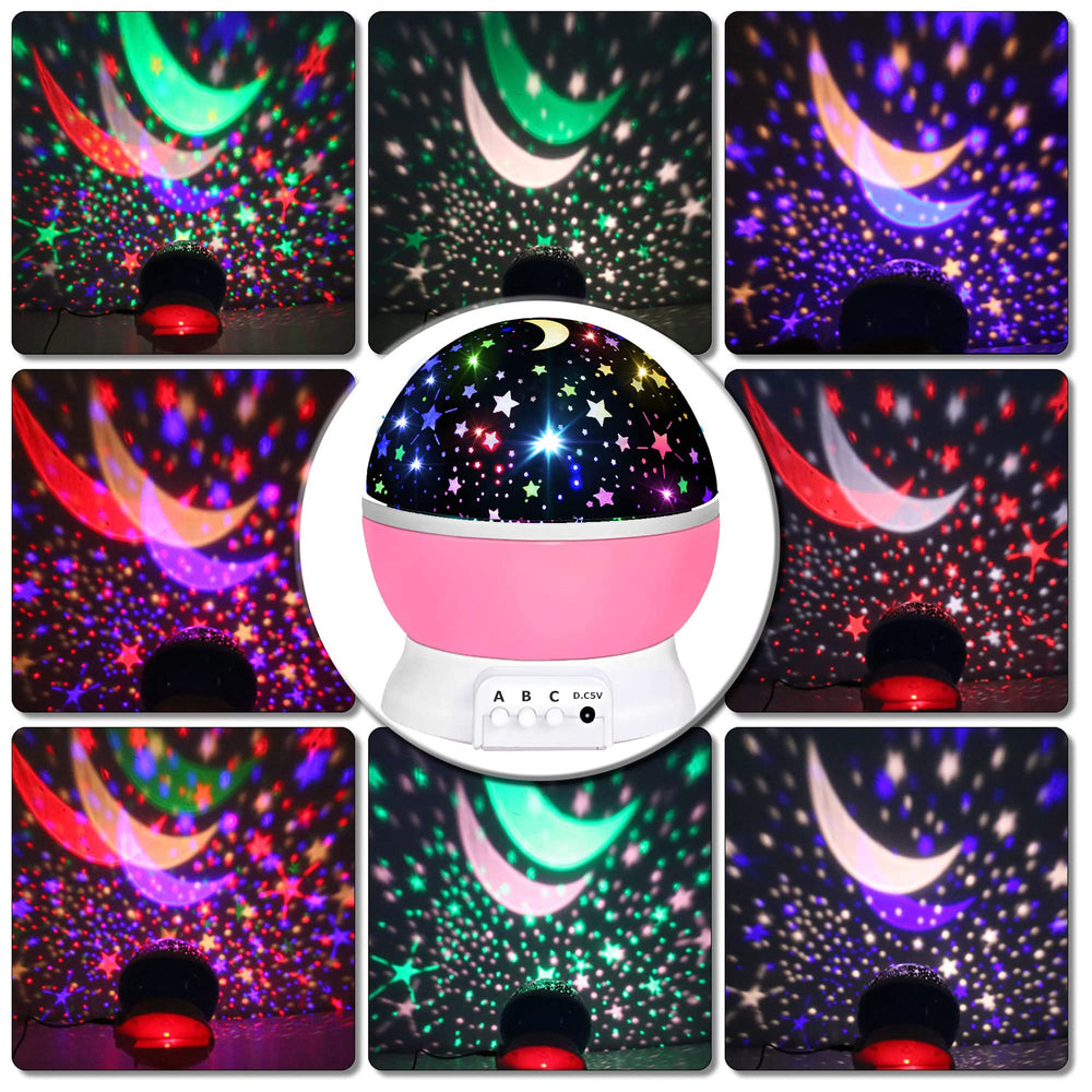 HONGID star projector kids room stars enhances imaginative play with gentle ceiling projections.