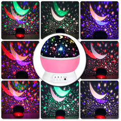 HONGID star projector kids room stars enhances imaginative play with gentle ceiling projections.
