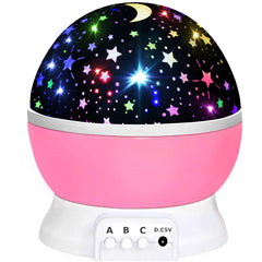 HONGID star projector pink night glow creates a calming bedtime routine.
