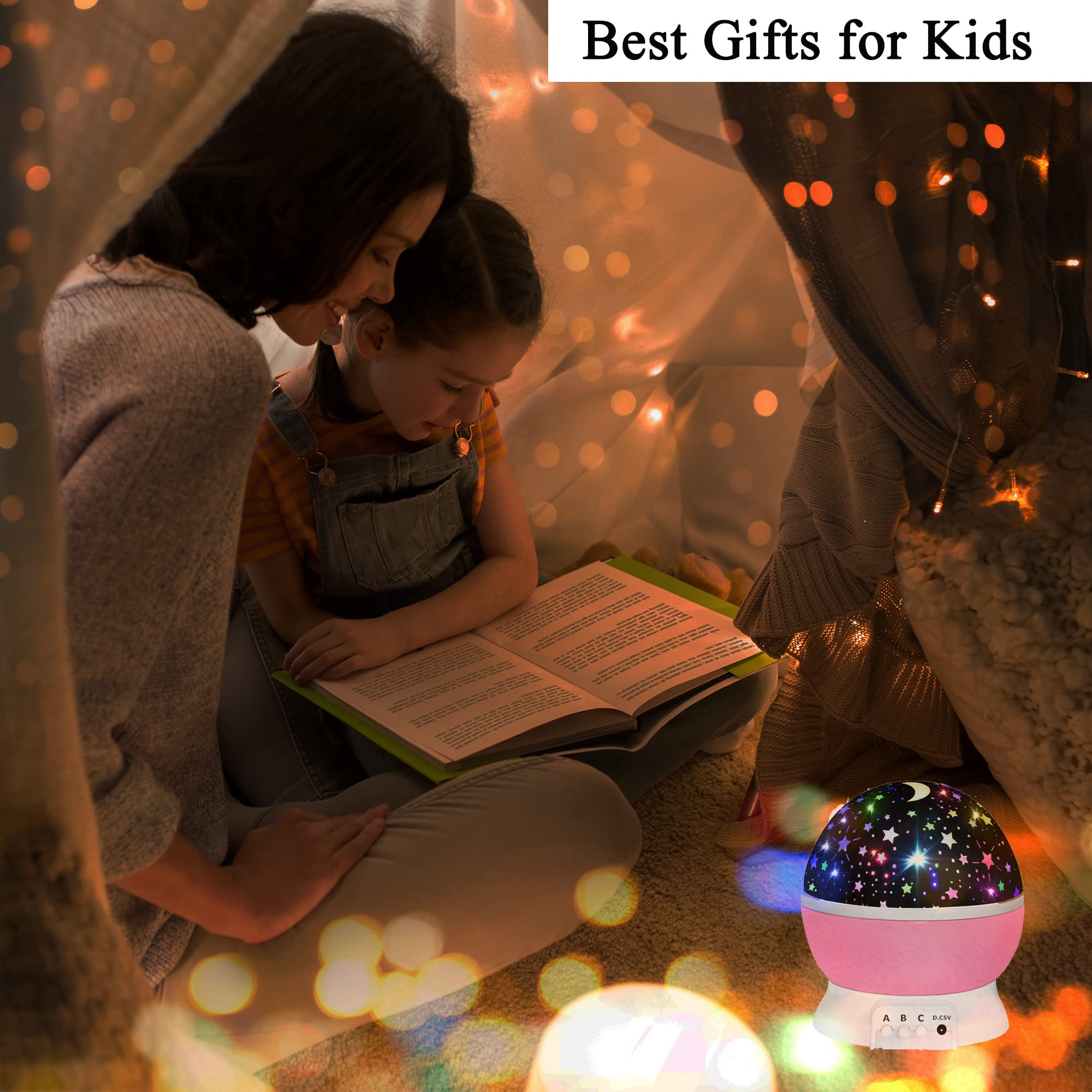 HONGID star projector battery-powered setup suits quick, mess-free play sessions.