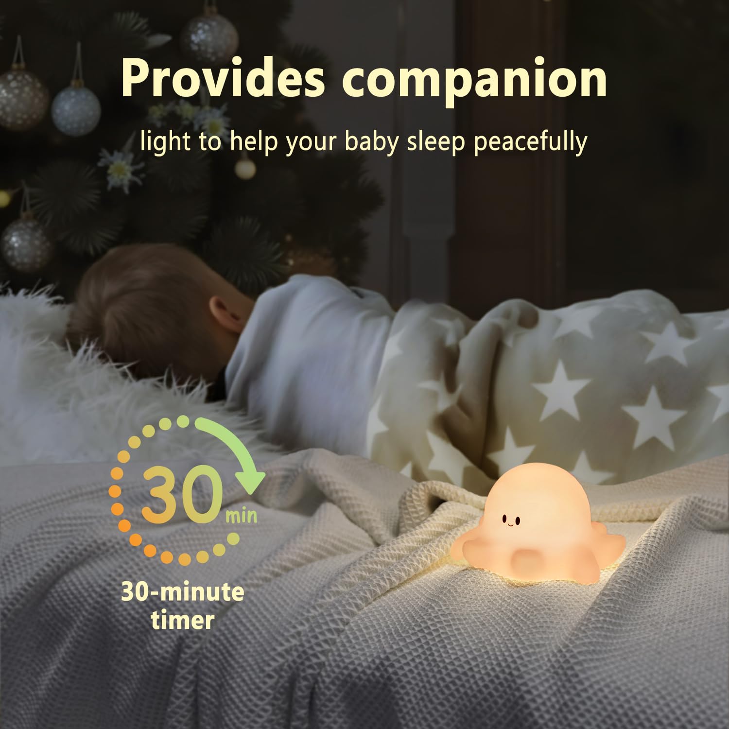 Hongjieyuan BPA-free silicone night light with soft skin-like feel