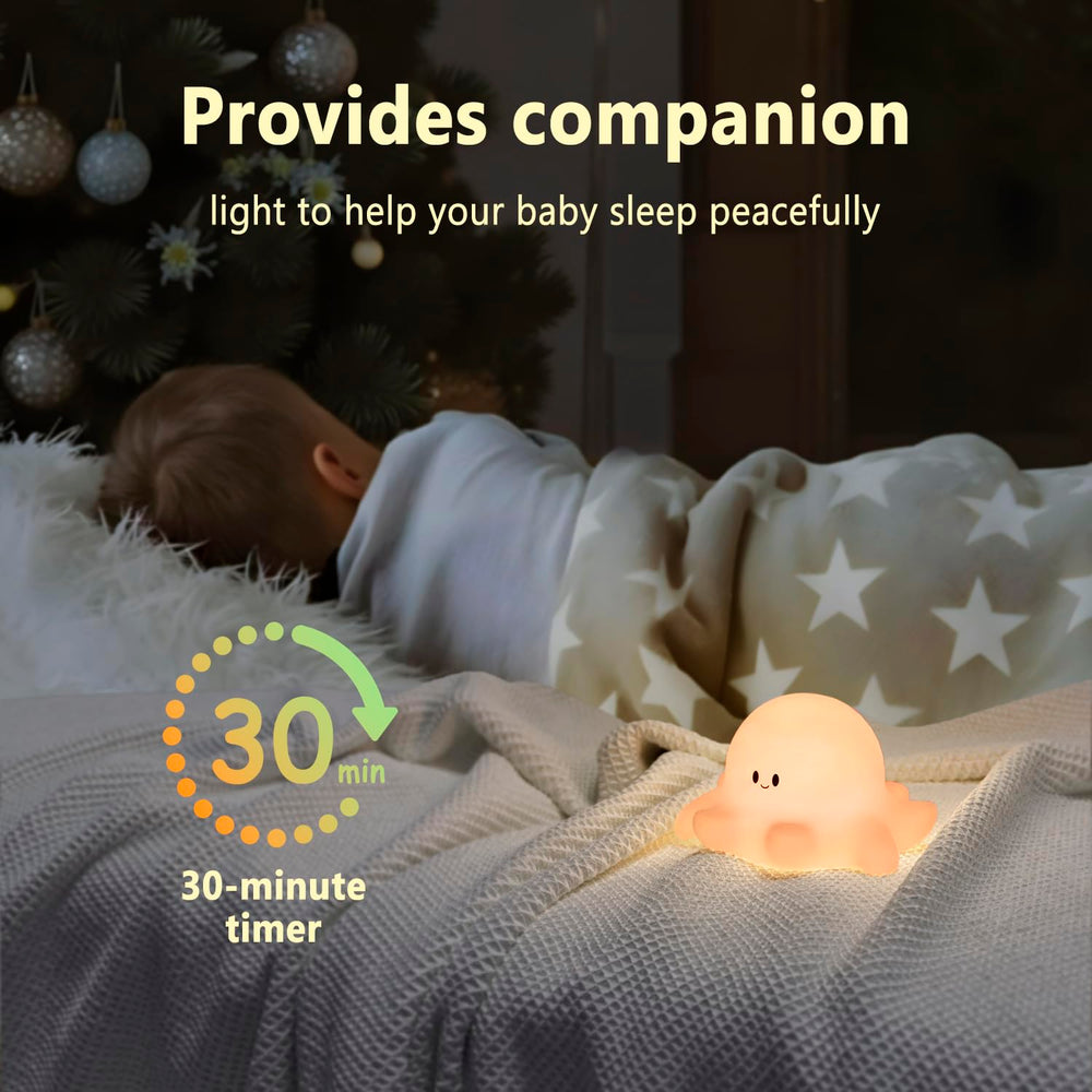 Hongjieyuan BPA-free silicone night light with soft skin-like feel