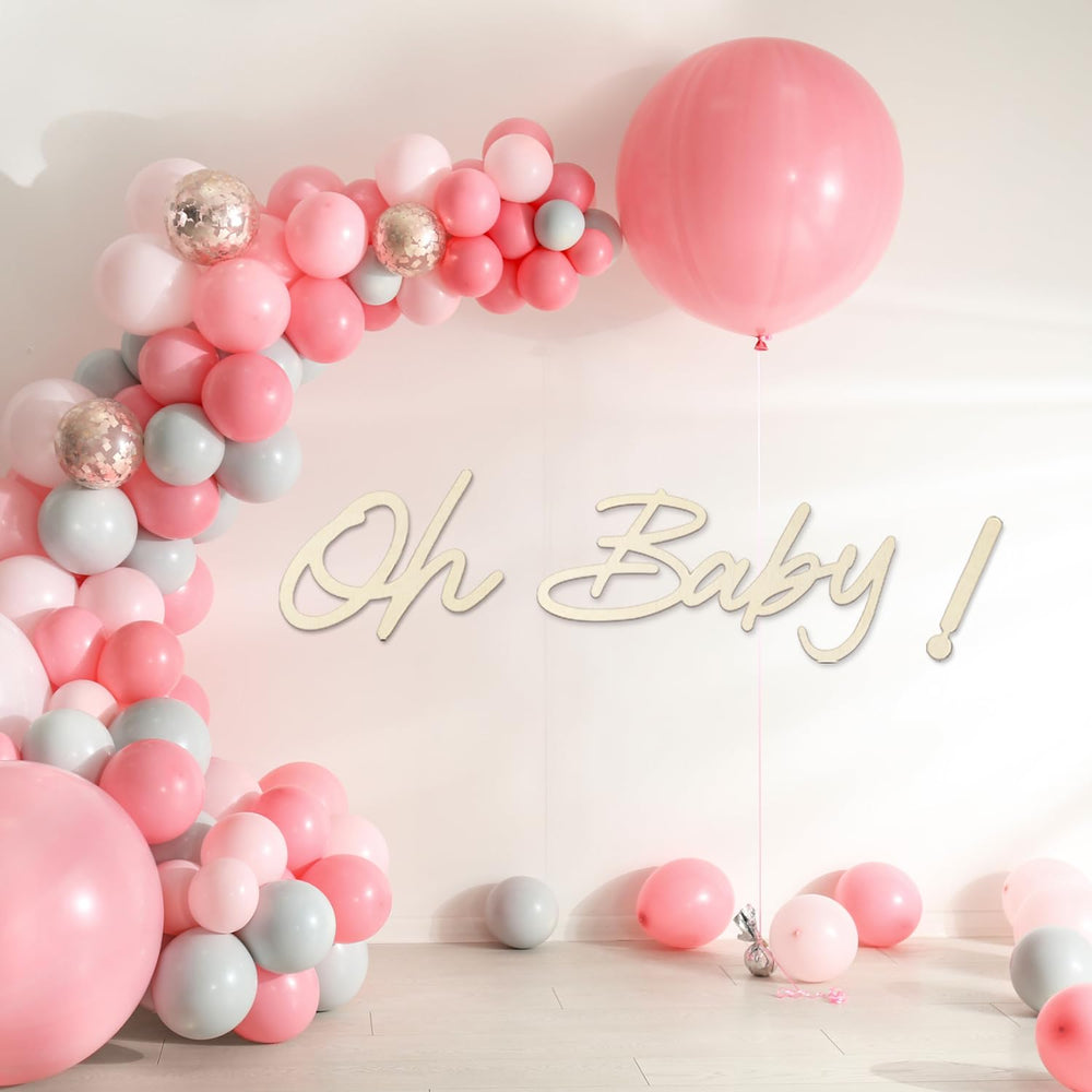 Hongma oh baby sign table banner for memorable celebrations