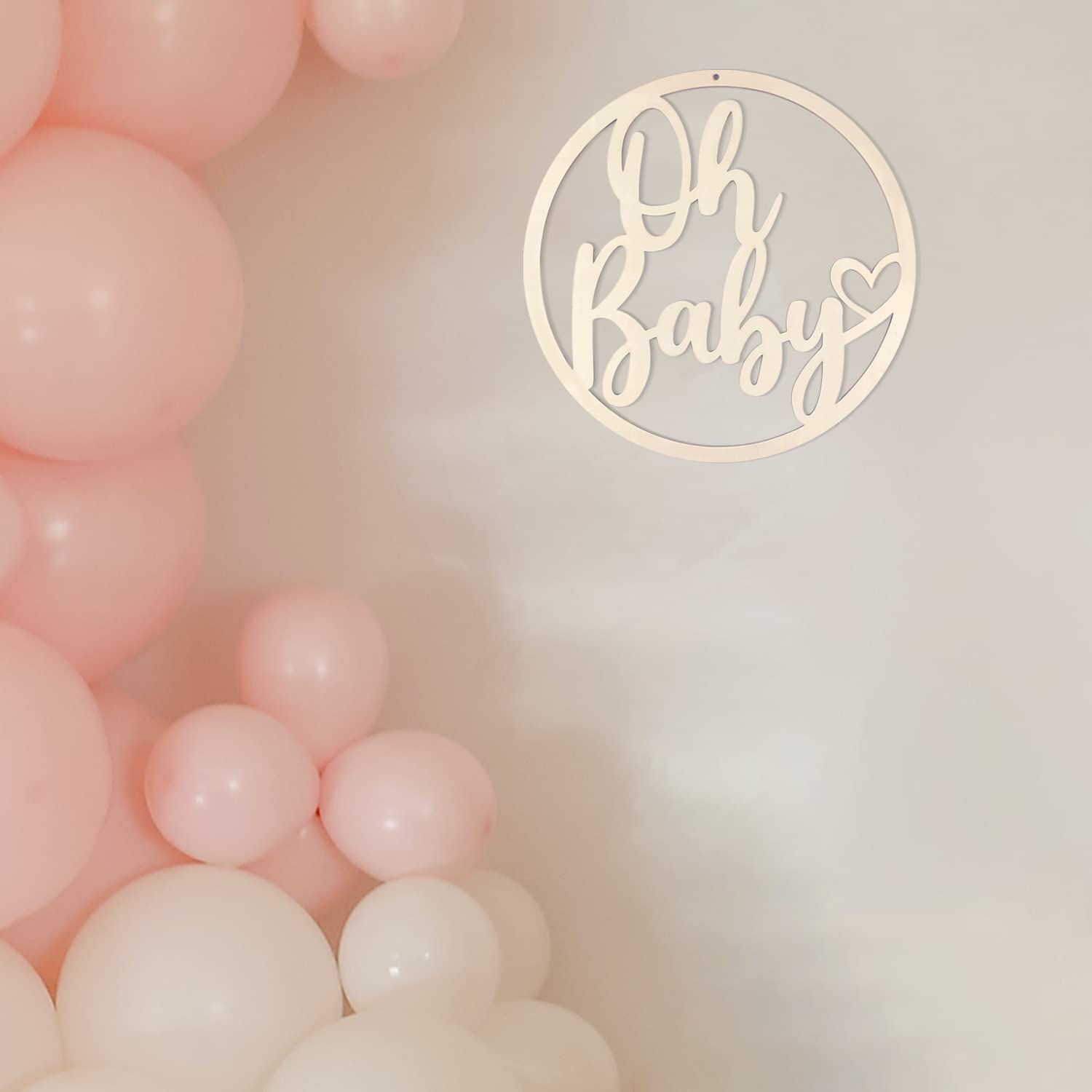 Hongma baby shower decor with durable wood and smooth surface.