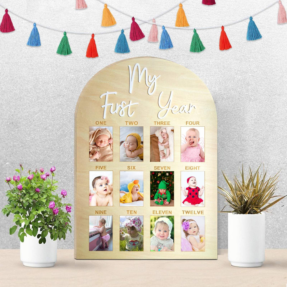 Hongpar baby photo board wallet-size photos captures 2x3 memories of milestones