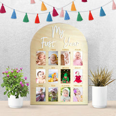 Hongpar baby photo board wallet-size photos captures 2x3 memories of milestones