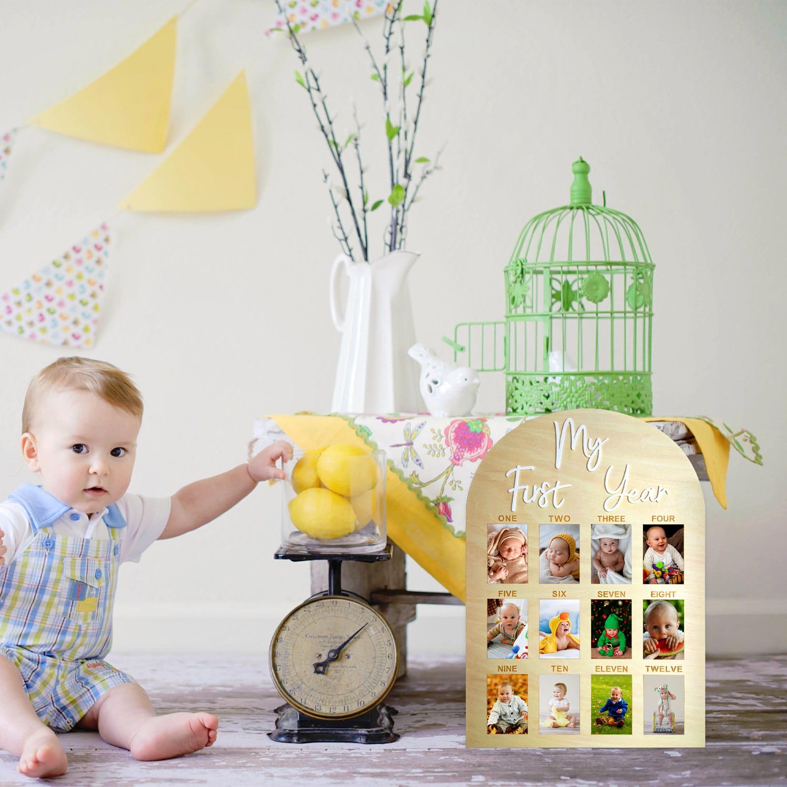 Hongpar baby shower gift milestone frame makes a thoughtful keepsake for new parents