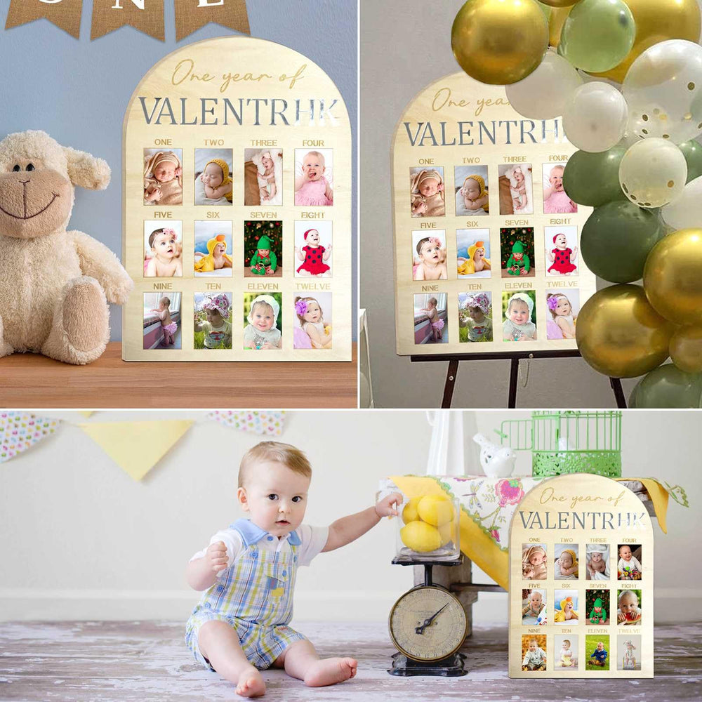 Hongpar gift-ready milestone board packaging idea for baby shower or new parents.