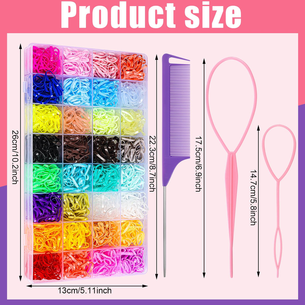 HONSIO elastic hair ties closeup shows soft stretch for gentle, snag-free hairstyles.