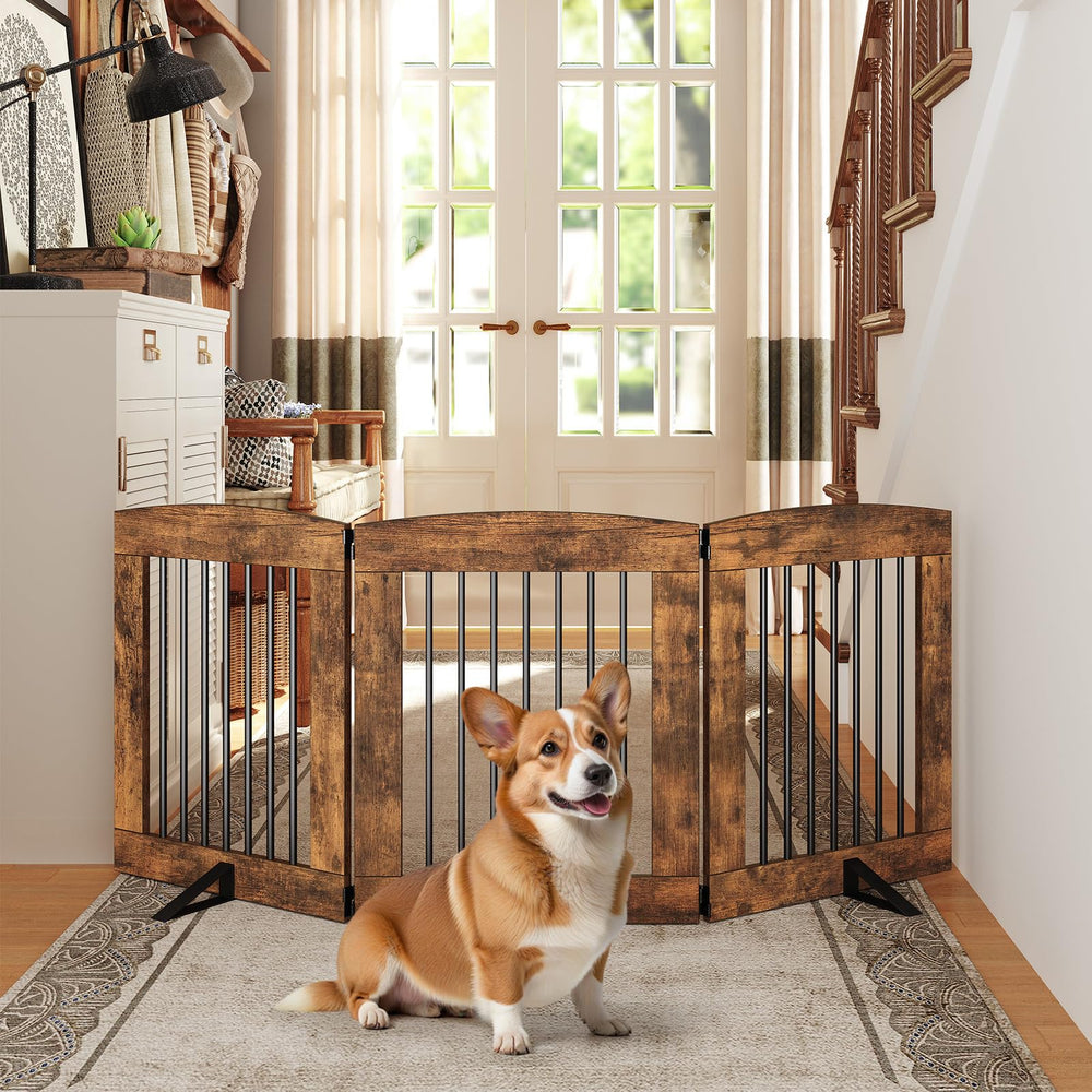 HOOBRO gate with 360-degree hinges for flexible hallway or stair placement