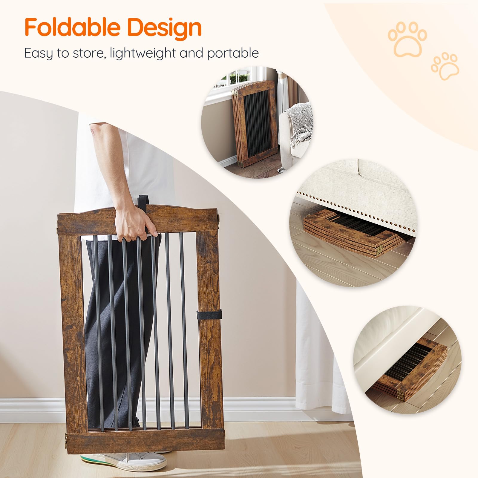 HOOBRO gate base supports provide sturdy stability