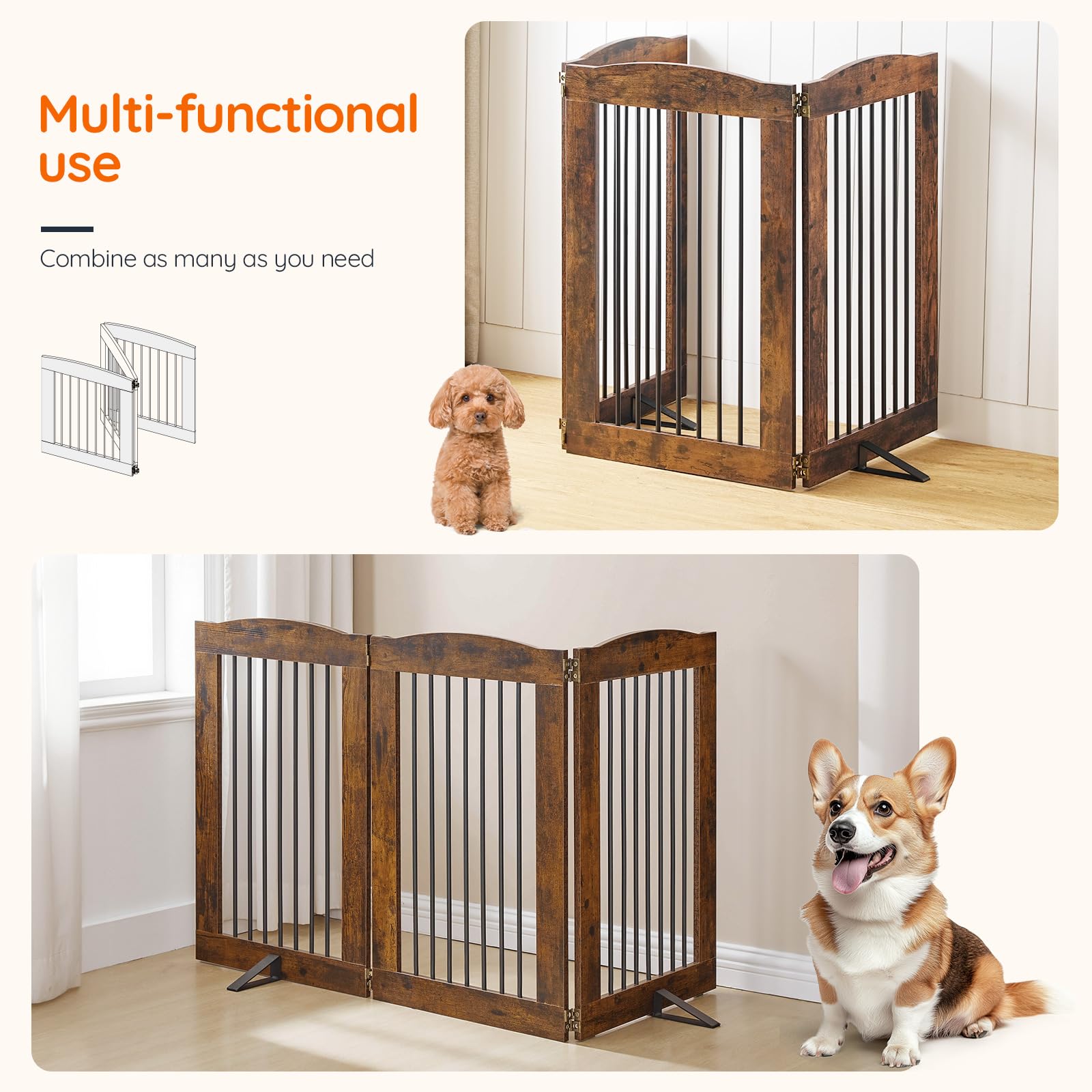 HOOBRO gate ideal for puppies in living rooms