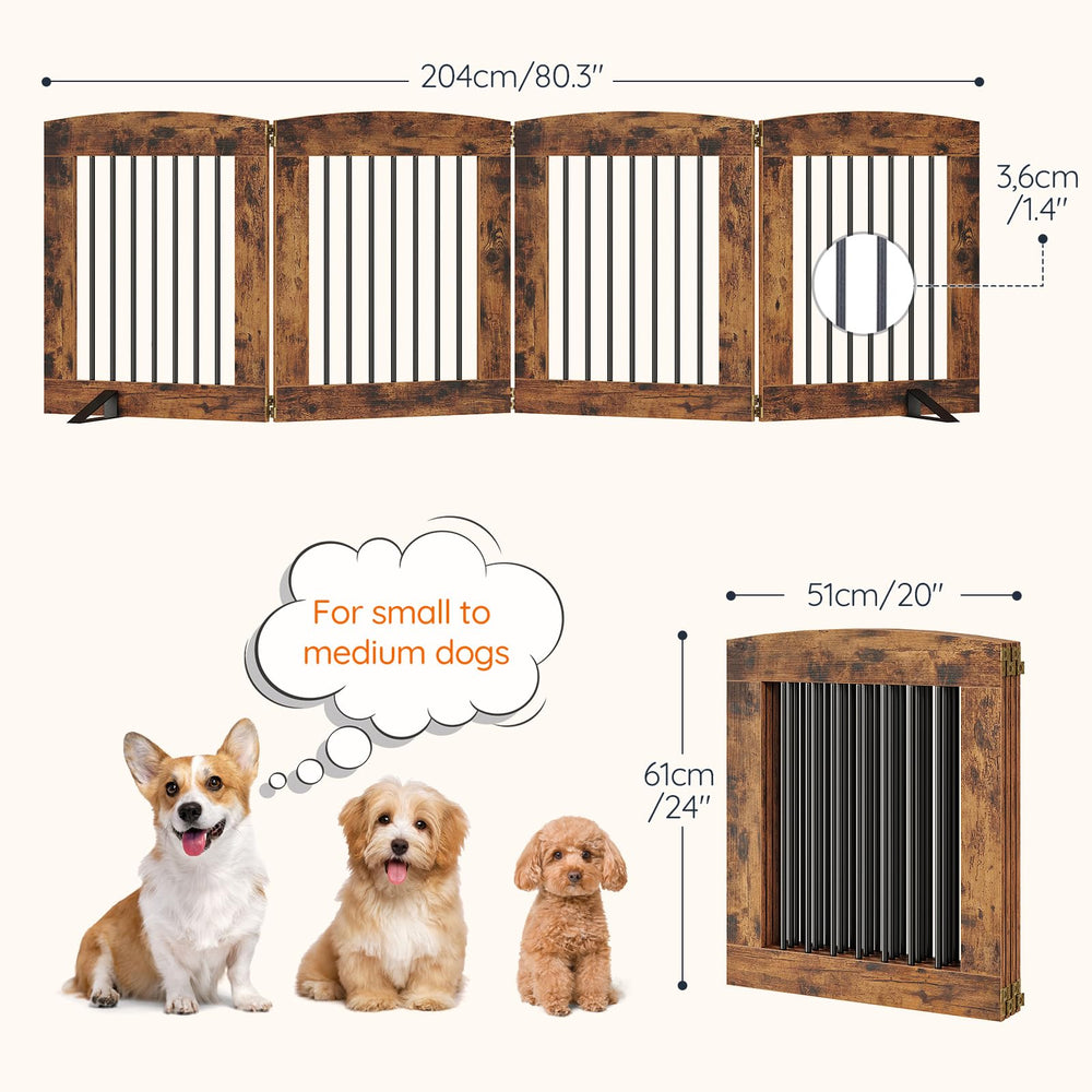 HOOBRO freestanding gate shown at doorways and stairs demonstrates versatility.