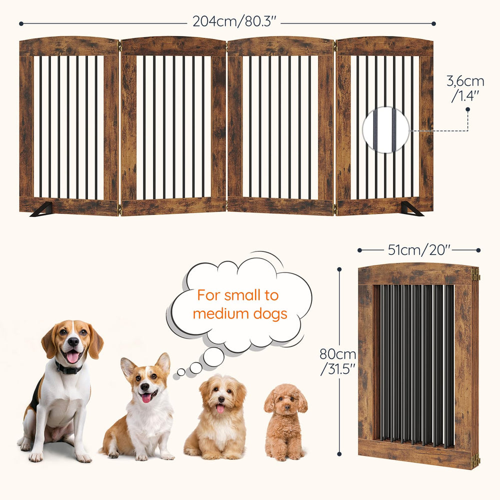 HOOBRO rustic brown finish adds warm furniture-grade look