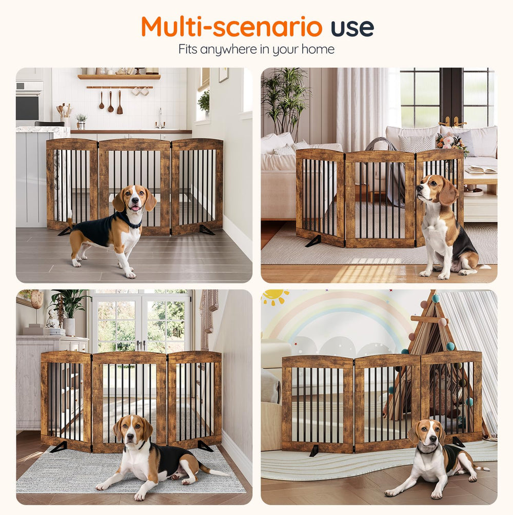 HOOBRO gate uses sturdy metal tubing for lasting pet barrier.