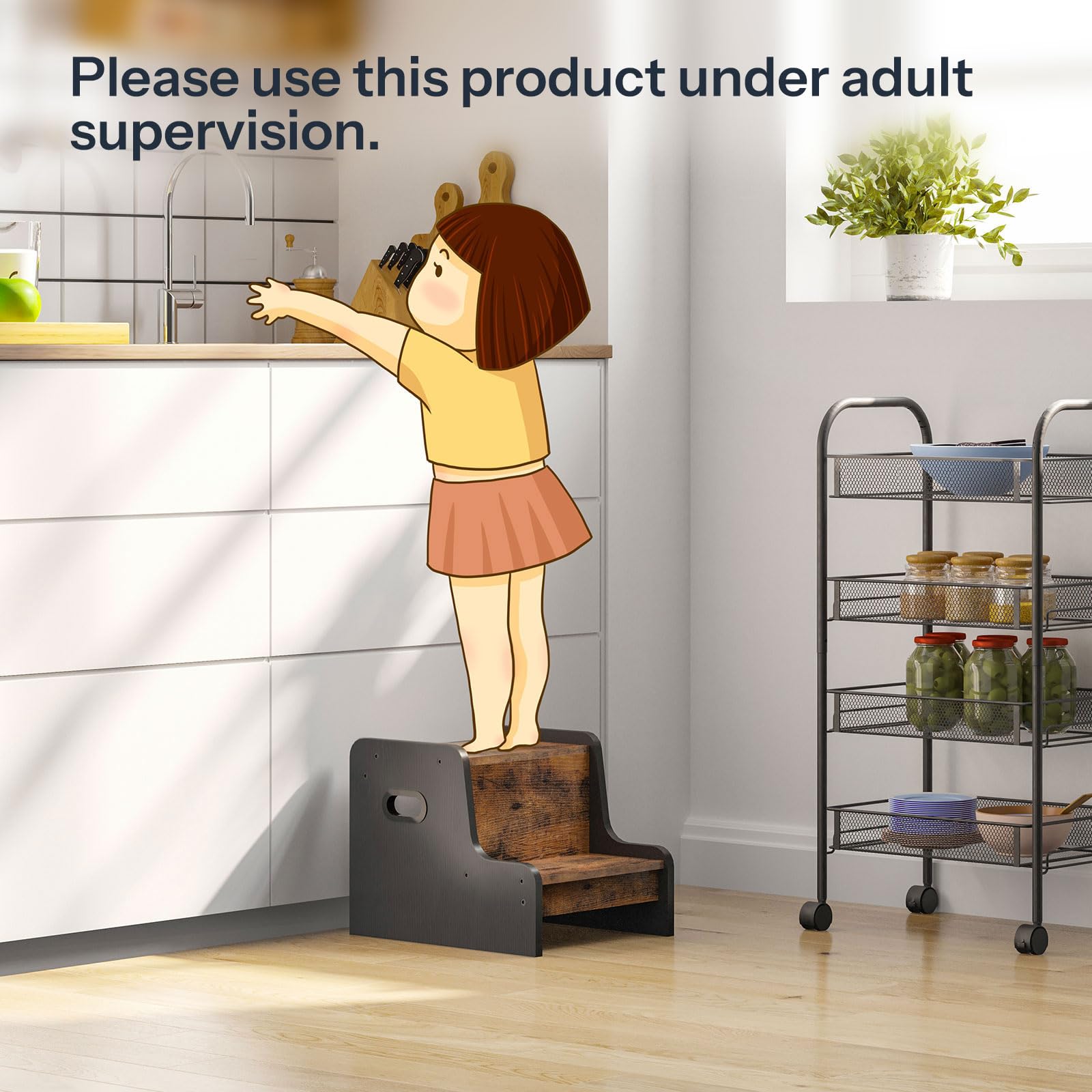 HOOBRO Step Stool ideal for bedroom use and climbing into bed