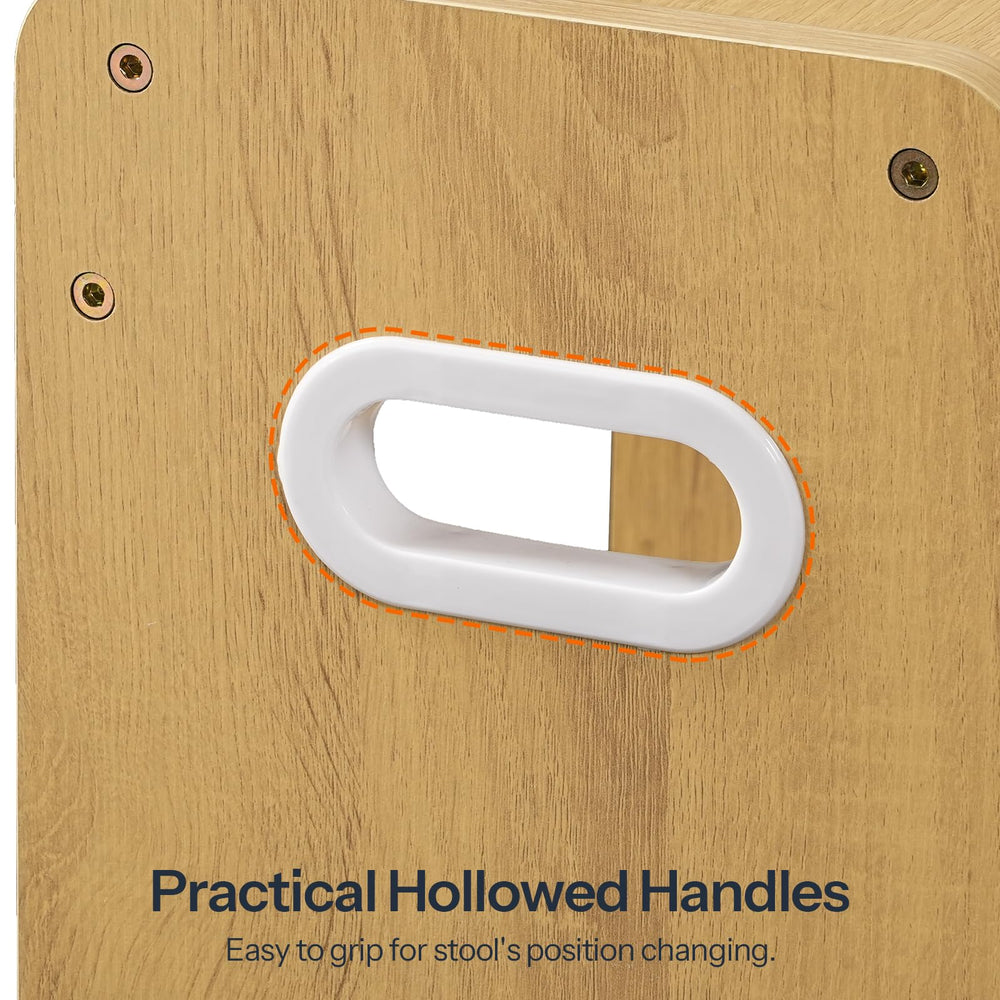 HOOBRO step stool supports kids reaching books and toys safely.