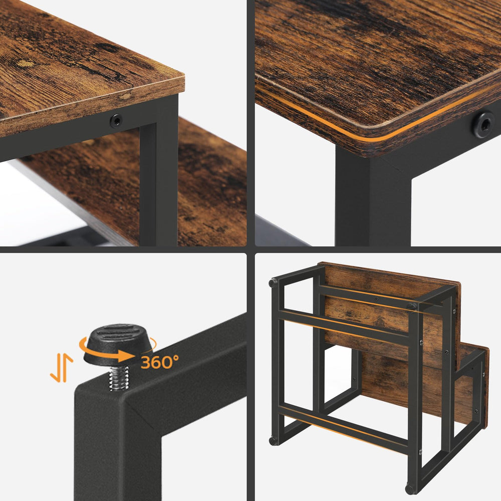 HOOBRO Kids Step Stool in cozy bathroom blends with rustic decor.