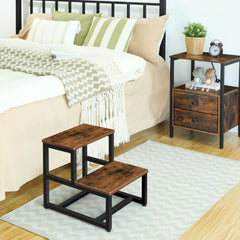 HOOBRO Kids Step Stool side view shows sturdy frame and stable support.