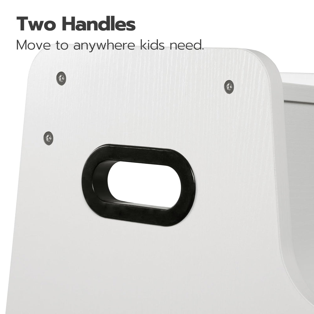HOOBRO Step Stool large platform is easy to wipe and anti-stain