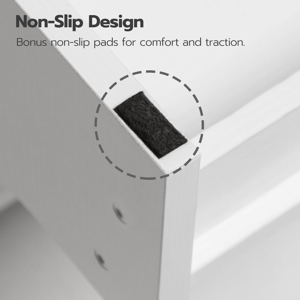 HOOBRO Step Stool supports up to 200 lb for stability