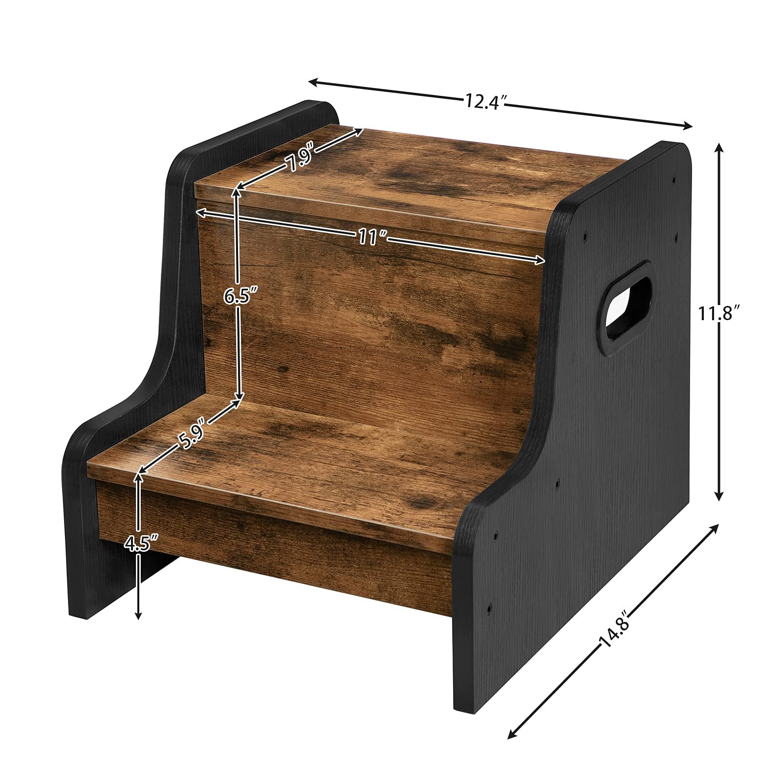 HOOBRO Step Stool versatile for kitchen use and meal prep tasks