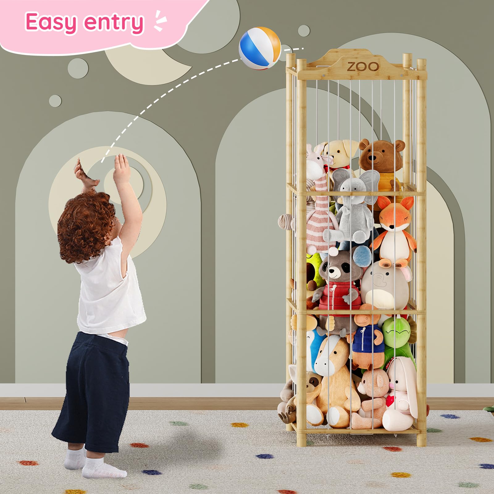 HOOBRO storage dimensions reveal spacious 15.7 by 15.7 by 53.1 inches