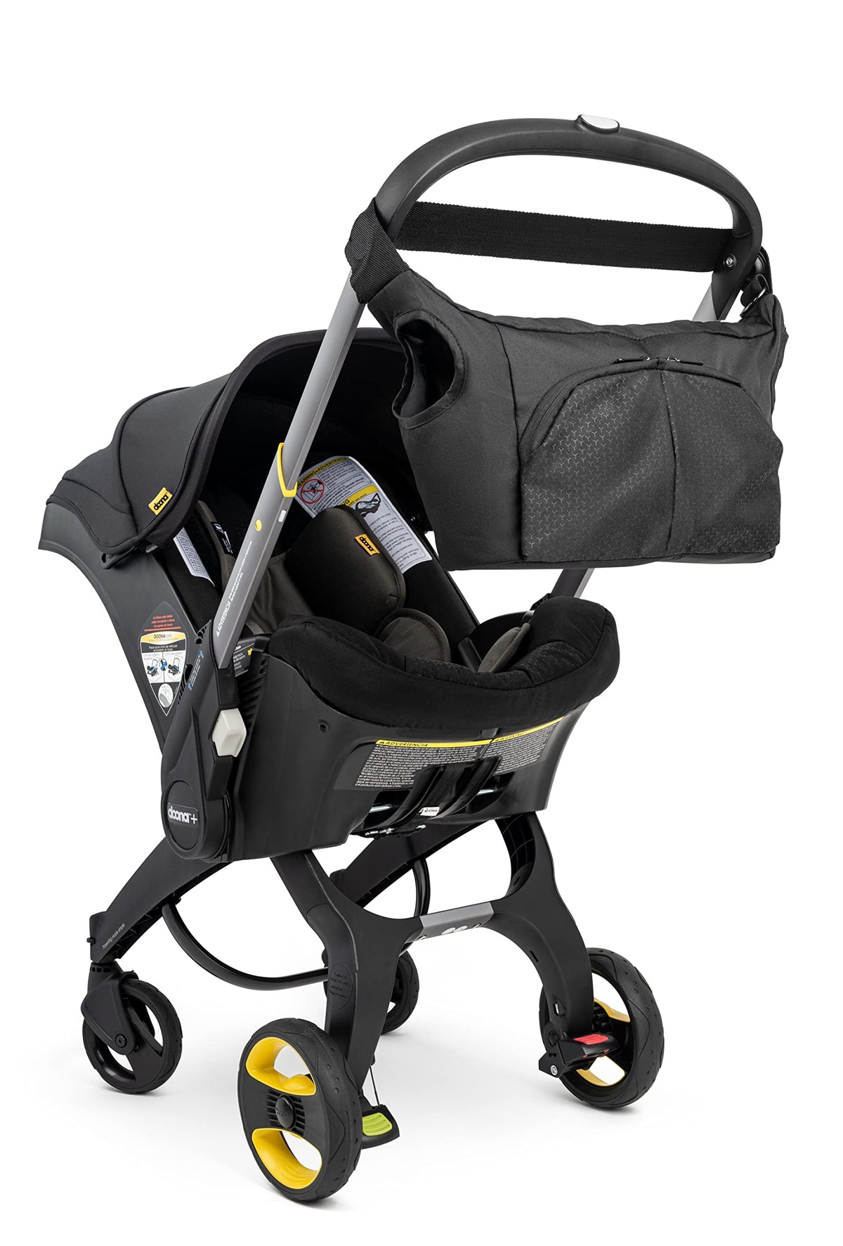 hoodababy Essentials diaper bag with Doona compatibility for easy stroller use
