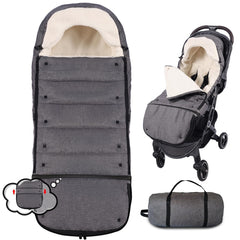 HOOGEE baby stroller footmuff expandable length grows with your child for lasting warmth